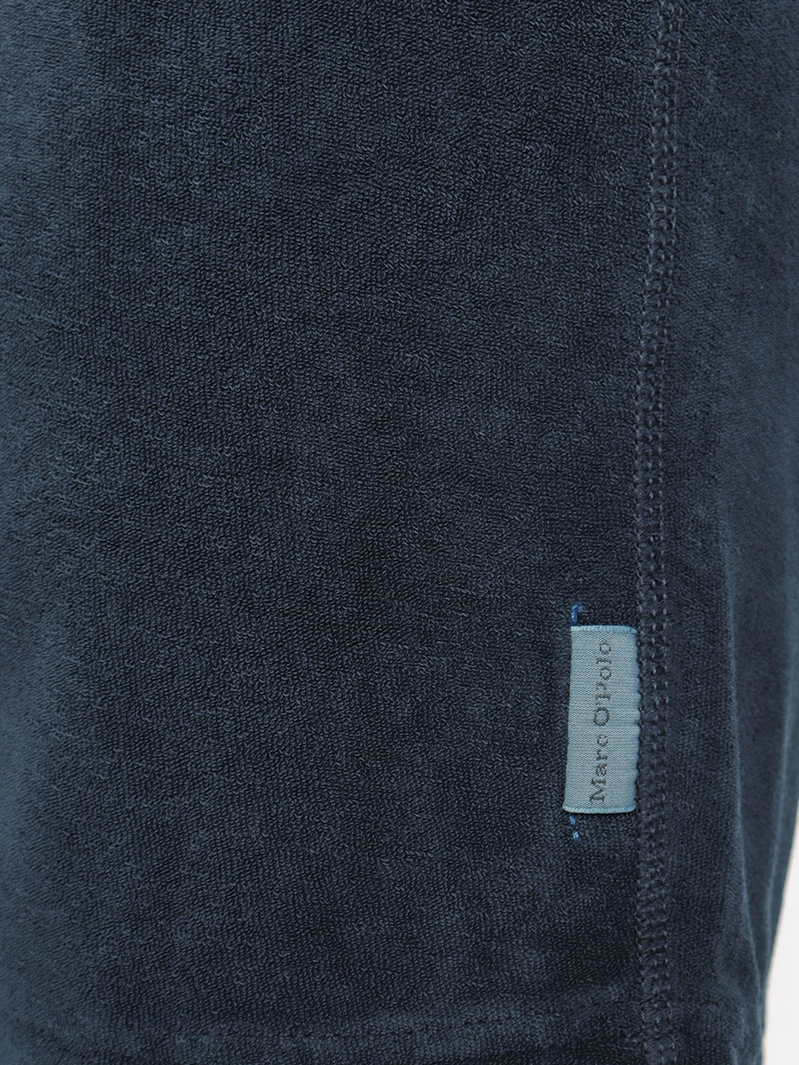 Темно-синие шорты из махровой ткани